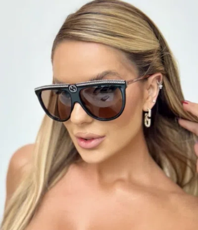 GUCCI GUCCI GG0732S-005-61 BLACK SUNGLASSES