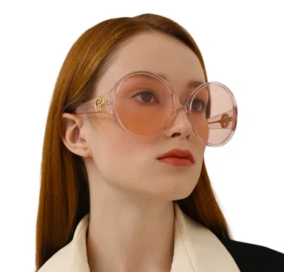 GUCCI GUCCI GG0954S-004 ORANGE ORANGE RED SUNGLASSES