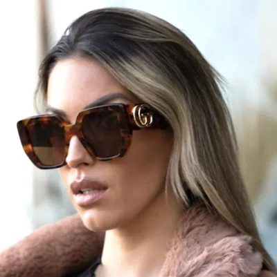 GUCCI GUCCI GG0956S-007 HAVANA SUNGLASSES