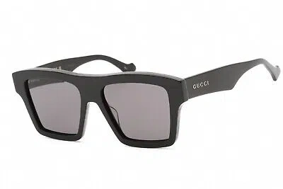 GUCCI GUCCI GG0962S 005 SUNGLASSES BLACK FRAME DARK GREY LENSES 55MM