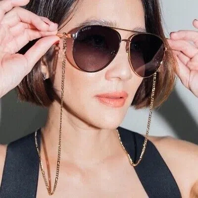 GUCCI GUCCI GG1088S-001-61 GOLD SUNGLASSES