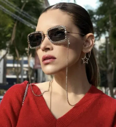 GUCCI GUCCI GG1112S-001-54 GOLD SUNGLASSES