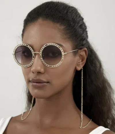 GUCCI GUCCI GG1113S-002-53 GOLD SUNGLASSES