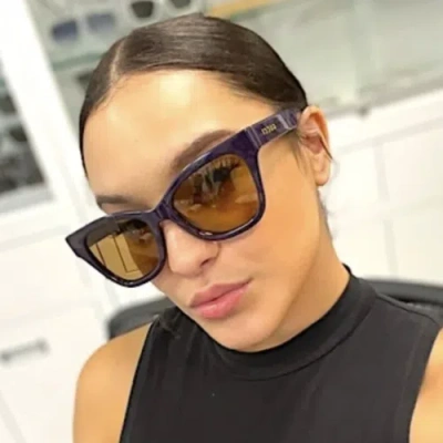 GUCCI GUCCI GG1133S-002 VIOLET VIOLET BROWN SUNGLASSES