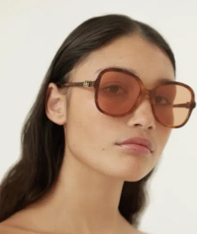 GUCCI GUCCI GG1178S-004 HAVANA HAVANA ORANGE SUNGLASSES