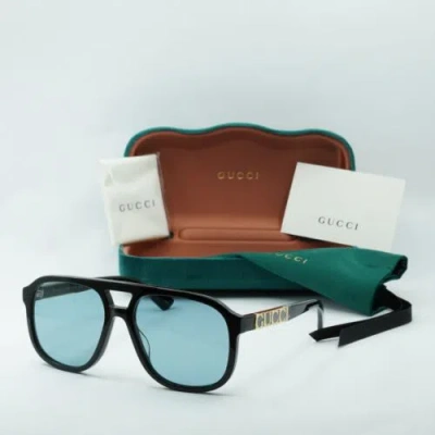 GUCCI GUCCI GG1188S 004 BLACK/BLUE 58-17-140 SUNGLASSES