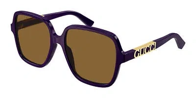 GUCCI GUCCI GG1189S-005 VIOLET VIOLET BROWN SUNGLASSES