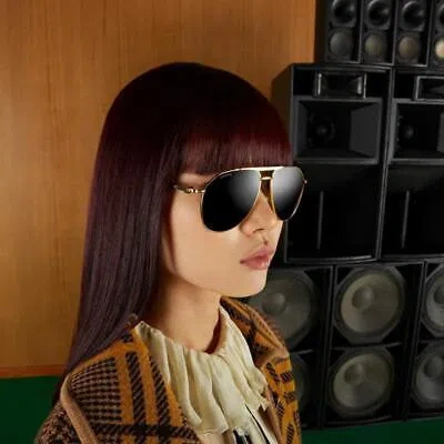 GUCCI GUCCI GG1220S-003-59 GOLD SUNGLASSES