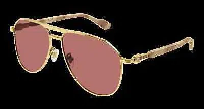 GUCCI GUCCI GG1220S-003-59 GOLD SUNGLASSES