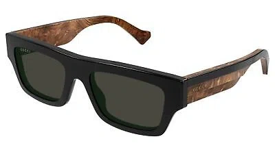 GUCCI GUCCI GG1301S-001-55 BLACK BLACK GREY