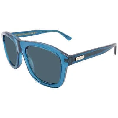 GUCCI GUCCI GG1316S-005 BLUE BLUE BLUE SUNGLASSES