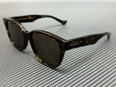 GUCCI GUCCI GG1430SK 002 HAVANA BROWN MEN'S LARGE 57 MM SUNGLASSES