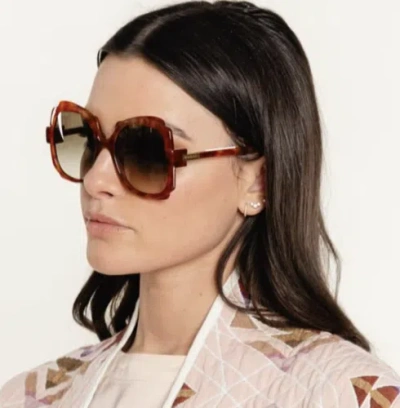 GUCCI GUCCI GG1431S-002 HAVANA SUNGLASSES