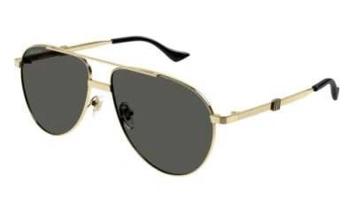 GUCCI GUCCI GG1440S-001-59 GOLD SUNGLASSES