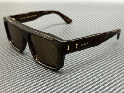 GUCCI GUCCI GG1461S 002 HAVANA BROWN MEN'S MEDIUM 55 MM SUNGLASSES
