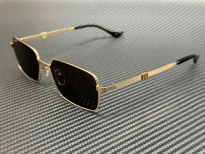 GUCCI GUCCI GG1495S 001 GOLD GREY UNISEX LARGE 56 MM SUNGLASSES