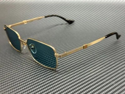 GUCCI GUCCI GG1495S 003 GOLD BLUE UNISEX LARGE 56 MM SUNGLASSES