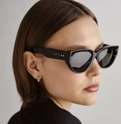 GUCCI GUCCI GG1532SA-001 BLACK SUNGLASSES