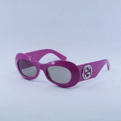 GUCCI GUCCI GG1696S 004 SHINY FUCHSIA/LIGHT GREY 51-20-140 SUNGLASSES AUTHENTIC
