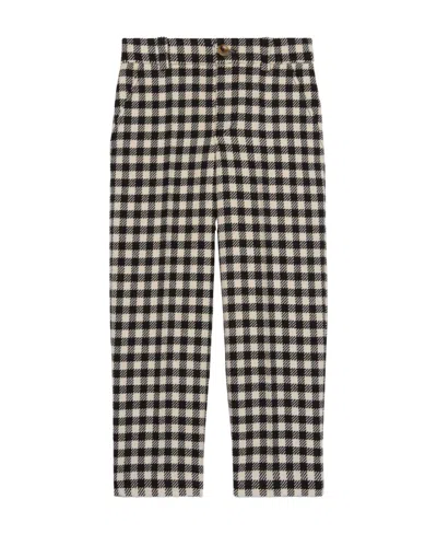 GUCCI GINGHAM WOOL TROUSERS