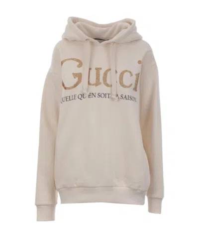 GUCCI GOLDEN ONION LOGO HOODED SWEATER