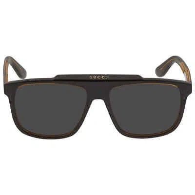 GUCCI GUCCI GREY SQUARE MEN'S SUNGLASSES GG1039S 001 58 GG1039S 001 58