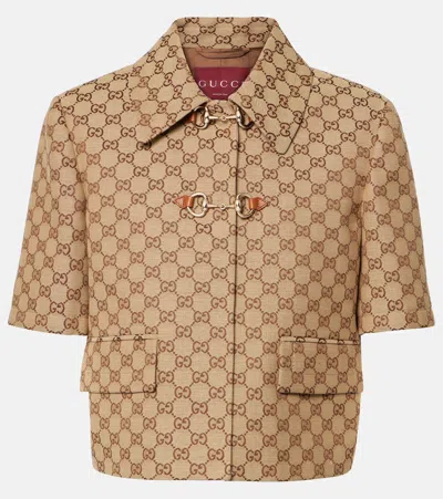 GUCCI HORSEBIT GG CANVAS JACKET