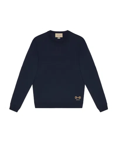 GUCCI HORSEBIT INTARSIA WOOL JUMPER