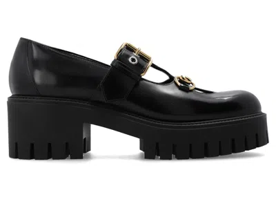 GUCCI HORSEBIT LEATHER LOAFERS (WOMEN'S) SNEAKERS IN BLACK