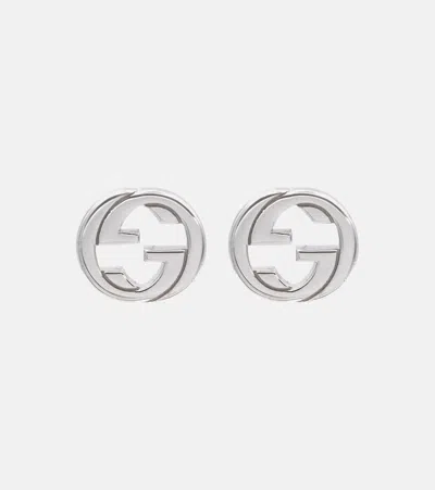 GUCCI INTERLOCKING G STERLING SILVER EARRINGS