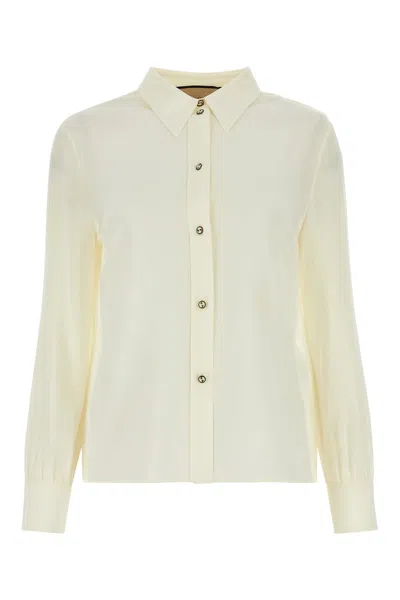 GUCCI IVORY CREPE SHIRT