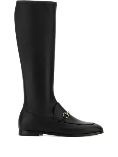 GUCCI JORDAAN LEATHER BOOTS