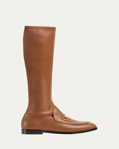 GUCCI JORDAAN NAPPA KNEE-HIGH BOOTS