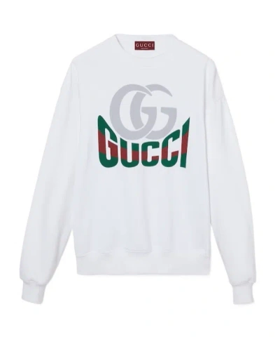 GUCCI LOGO-PRINT SWEATSHIRT