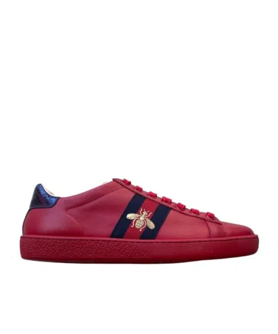 GUCCI LACE-UP LOW-CUT SKATE SHOES