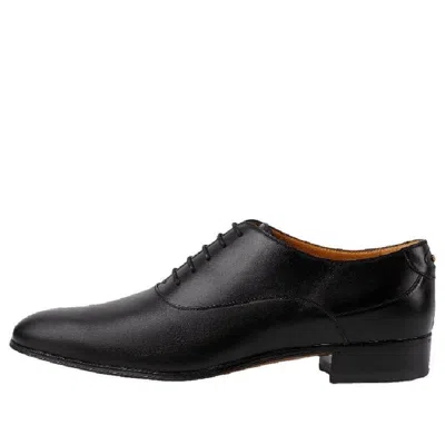 GUCCI Gucci lace-up shoe with Double G 'Black Leather'