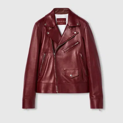 GUCCI GUCCI LEATHER BIKER JACKET