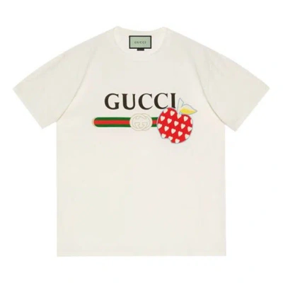 GUCCI Gucci Les Pommes T-shirt 'Ivory'