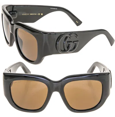 GUCCI GUCCI LIDO 1545 BROWN OVAL CHUNKY LOGO GG1545S SUNGLASSES SUMMER BEACH CLUB 002