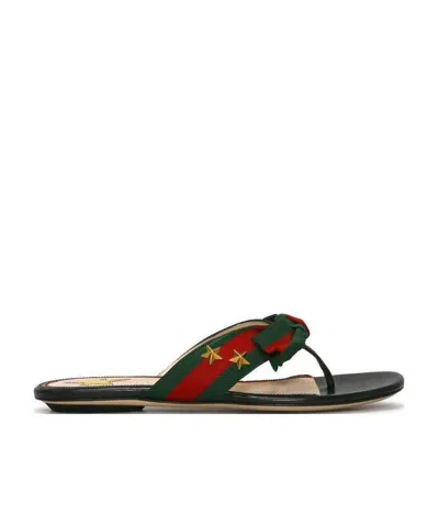 GUCCI LOGO FLIP-FLOPS