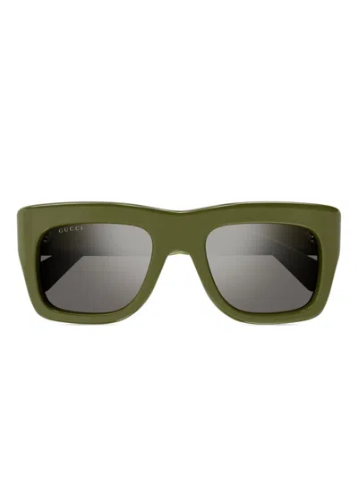 GUCCI LOGO-LETTERING SUNGLASSES