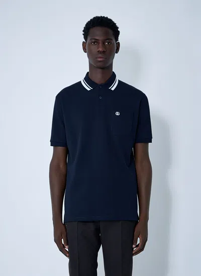GUCCI LOGO MOTIF POLO SHIRT