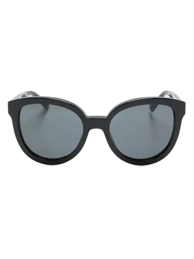 GUCCI LOGO-PLAQUE CAT-EYE SUNGLASSES