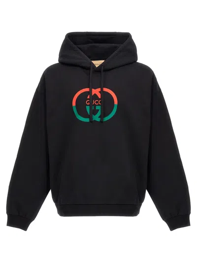 GUCCI LOGO PRINT HOODIE