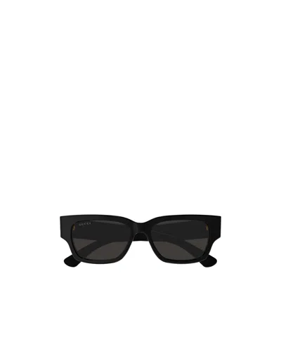 GUCCI GUCCI EYEWEAR RECTANGLE FRAME SUNGLASSES