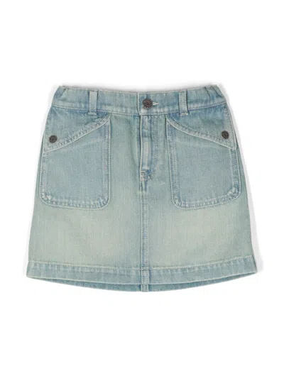 GUCCI LOGO-TAG MINI SKIRT