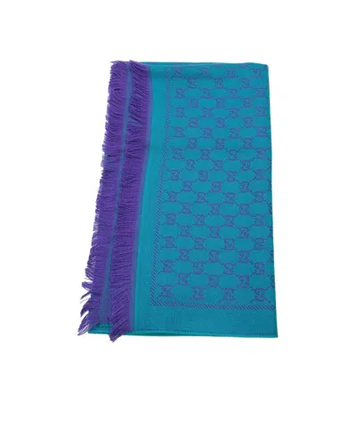 GUCCI LOGO TASSEL SCARF