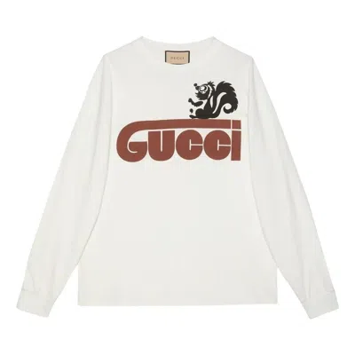 GUCCI Gucci Long Sleeve Skunk T-Shirt 'White'