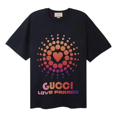 GUCCI Gucci Love Parade Cotton T-Shirt 'Black'