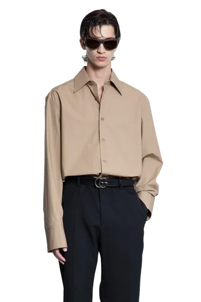 GUCCI EMBOSSED LOGO COTTON POPLIN SHIRT